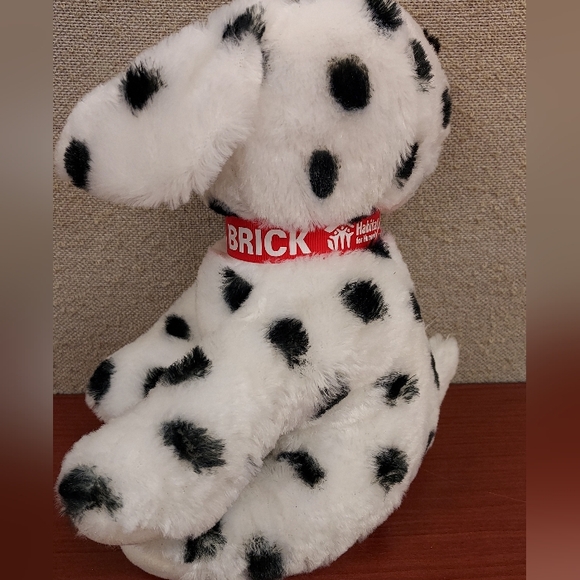 Habitat For Humanity Brick Dalmatian Puppy Dog Plush Limited Edition 9” Collar - Picture 3 of 7